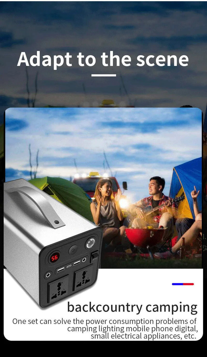 220V 300W Portable Power Station 90000mAh Powerful Emergency Power Supply Outdoor Camping External Spare Battery For Laptop