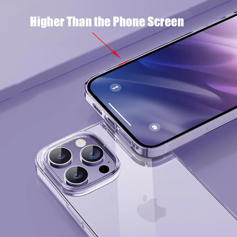 Ultra Thin Clear Phone Case for iPhone 16 15 14 13 12 11 Pro Max Mini X XR XS 7 8 Plus Soft TPU Silicone Transparent Back Cover