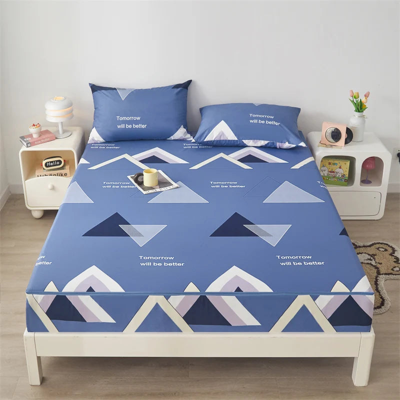 Waterproof Mattress Cover Six-Sided All Inclusive With Zipper Removable Bedspreads Breathable Mattress Protector Pad