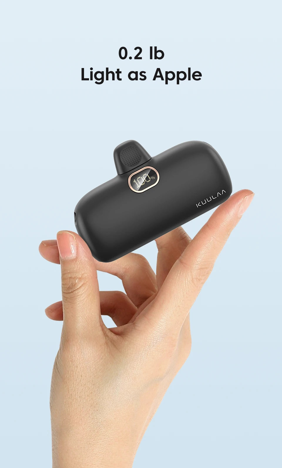 KUULAA Mini Power Bank 5000mAh PowerBank QC PD carga rapida For iPhone 16 15 14 13 Batterie Externe Portable Charger For xiaomi