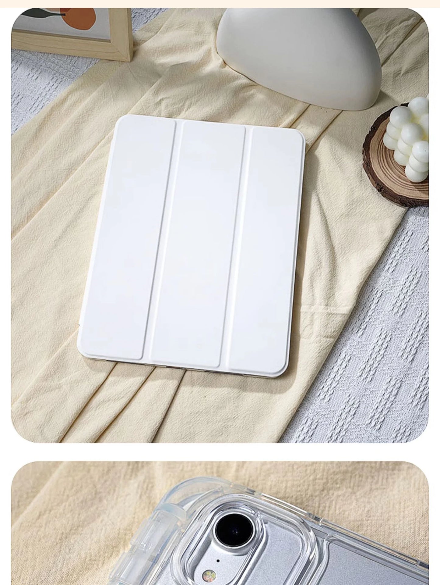 For 2024 iPad Pro 11 iPad 10th Generation iPad 10.2 7 8th  9th  Cover Gen  iPad Air6 4 5 10.9 13in 12.9 M2 M4 Pencil Holder Case