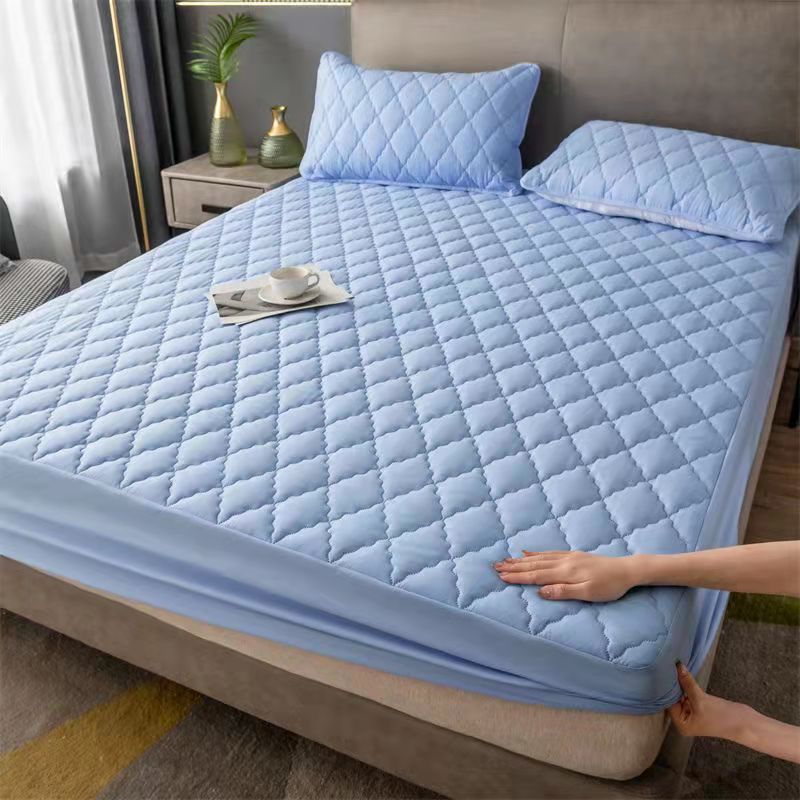 New Waterproof Mattress Cover Topper Washable Bed Cover Thickened Mattress Protector Cover Queen Size Bed Sheet Anti-mites Pad