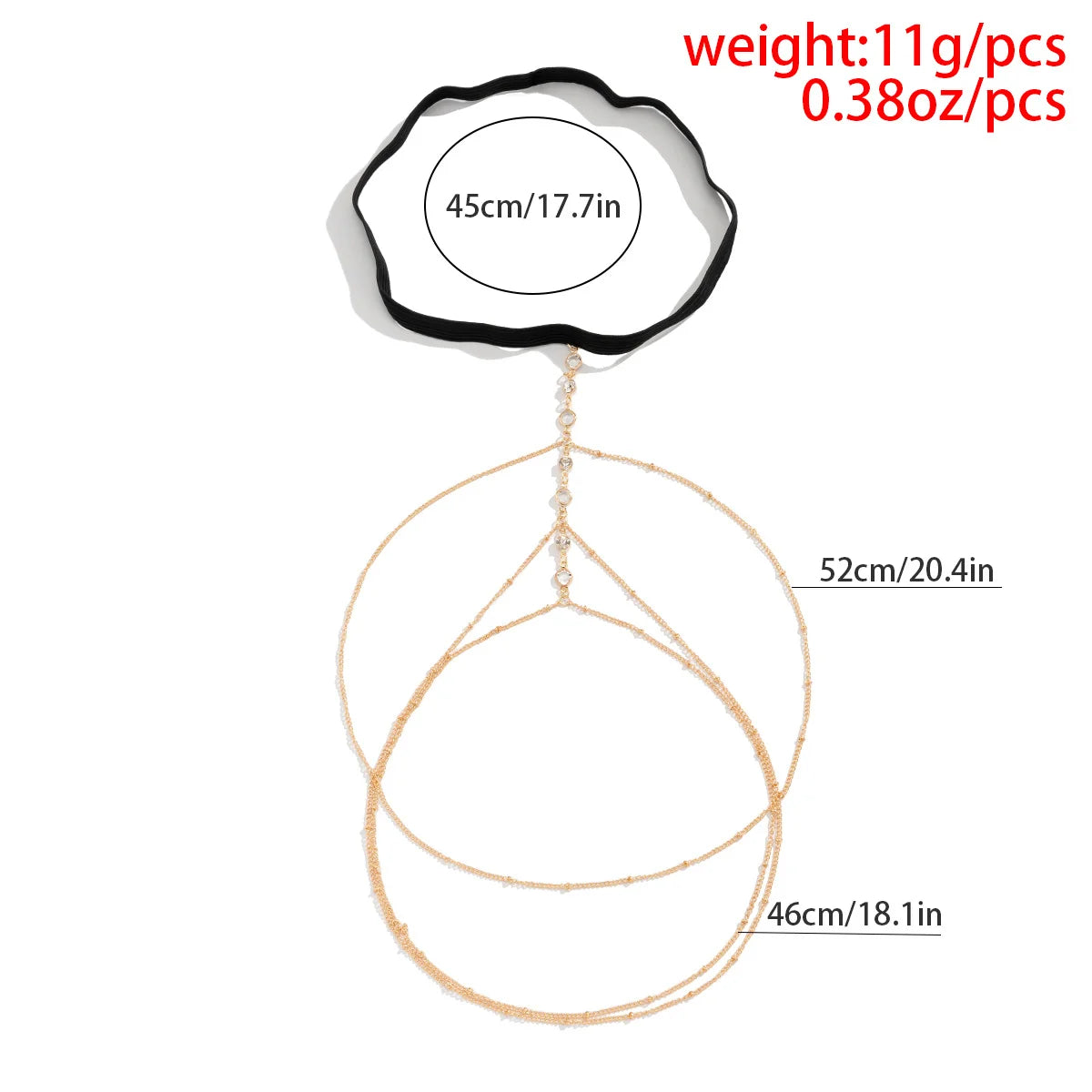 IngeSight.Z Sexy Multilayer Tassel Imitation Pearl Clip Bead Leg Chain Women Simple Adjustable Elastic Thigh Chain Body Jewelry