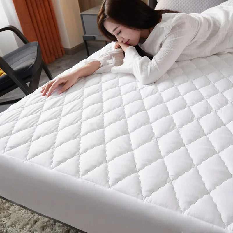 New Waterproof Mattress Cover Topper Washable Bed Cover Thickened Mattress Protector Cover Queen Size Bed Sheet Anti-mites Pad