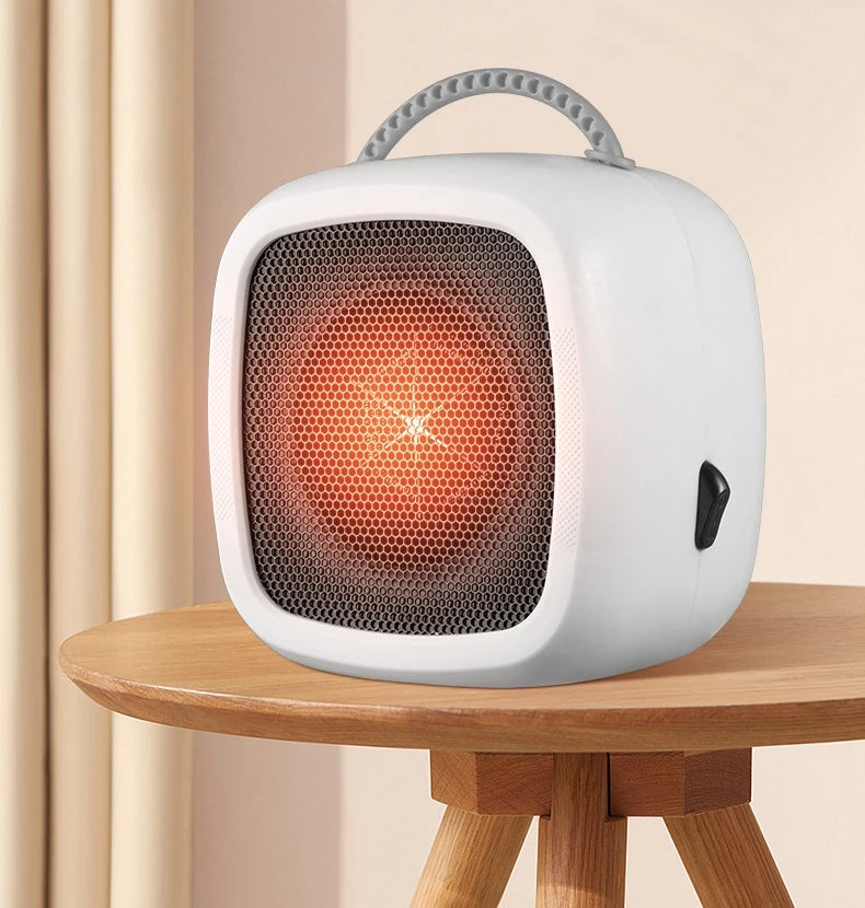 Mini Portable Electric Space Heater 500W Powerful Home Office Desktop Warm Air Heater Warmer Fan Household Silent For Winter