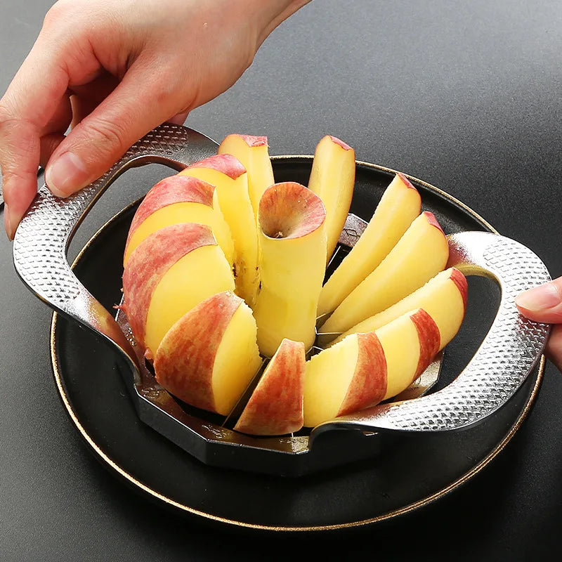 8/12 Blade Stainless Steel Apple Corer Slicer Fruit Splitter Pear Divider Cutting Knife Vegetable Chopper Kitchen Utensils