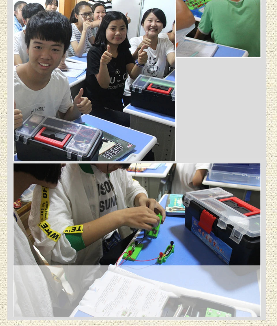 Physics Labs Circuit Learning Kit Basic Electricity Discovery Principles Kit for School Teacher Student Science Study Parallel