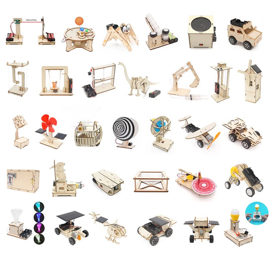 DIY Handmade Small Production Physical Model Assembly Craft Technology Science Experiment Educational Toy Project for School Kid
