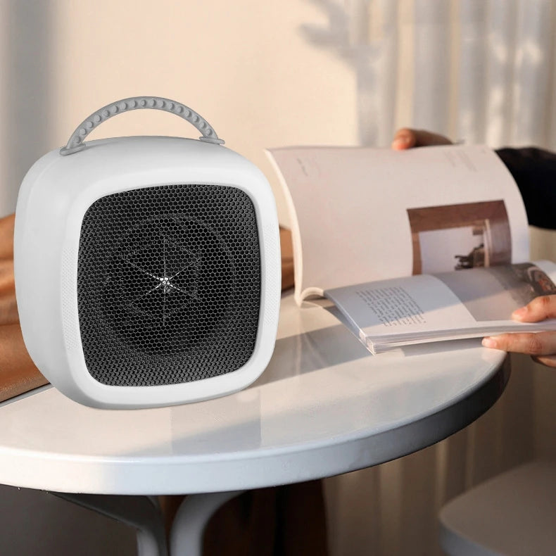 Mini Portable Electric Space Heater 500W Powerful Home Office Desktop Warm Air Heater Warmer Fan Household Silent For Winter