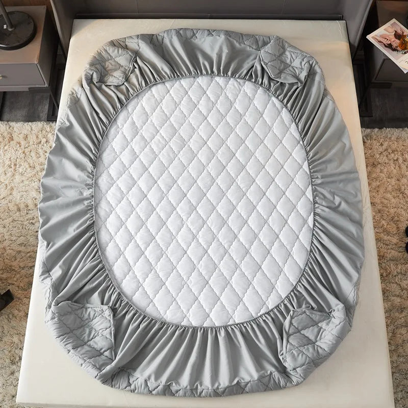 New Waterproof Mattress Cover Topper Washable Bed Cover Thickened Mattress Protector Cover Queen Size Bed Sheet Anti-mites Pad