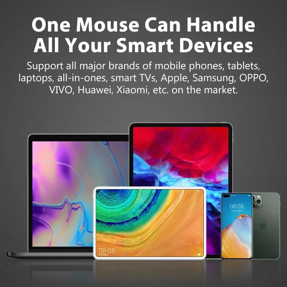 Wireless Mouse Rechargeable Mouse Gamer Dual Modes Bluetooth-compatible 2.4G USB Mute Mice For Laptop Pad Tablet Macbook Mause
