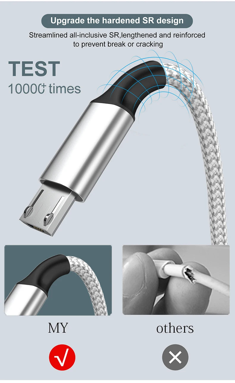 Multi Charger Cable 4 In 1 OTG Data Cable USB Fast Charge To Android Iphone Type C Charger for Iphone Huawei Android Phones