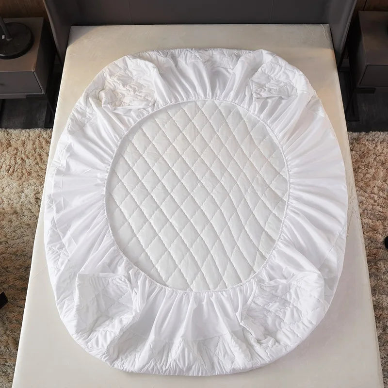 New Waterproof Mattress Cover Topper Washable Bed Cover Thickened Mattress Protector Cover Queen Size Bed Sheet Anti-mites Pad