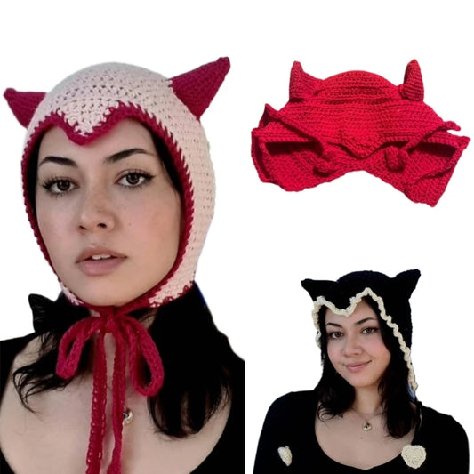 Crocheted Covering Hat Halloween Gift Warm Fun Hat