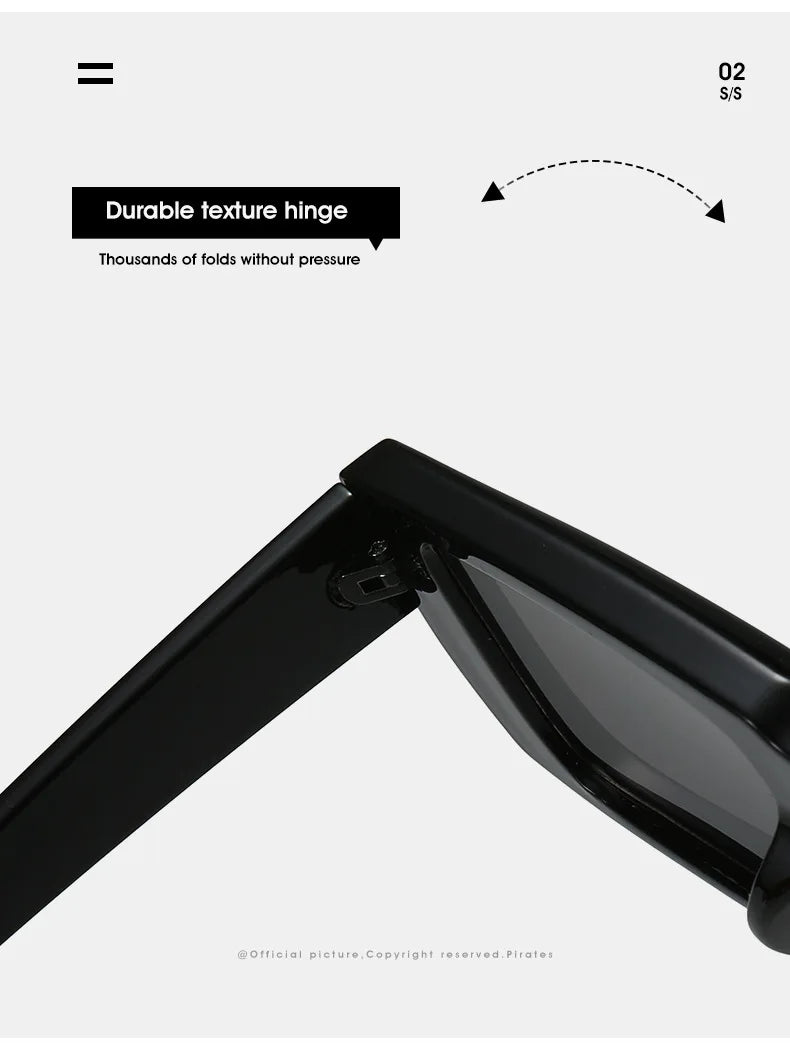 New Y2K Sunglasses for Men Women Trendy Sun Glasses Goggle Man Brand Designer Square Glasses Shades Female UV400 Eyewear