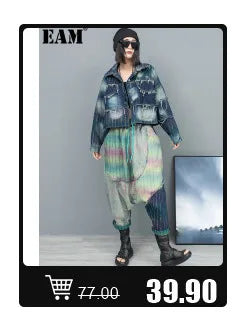 [EAM] Elegant Gray Knitting Cardigan Sweater Loose Fit V-Neck Long Sleeve Women New Fashion Tide Autumn Winter 2025 1DF2337