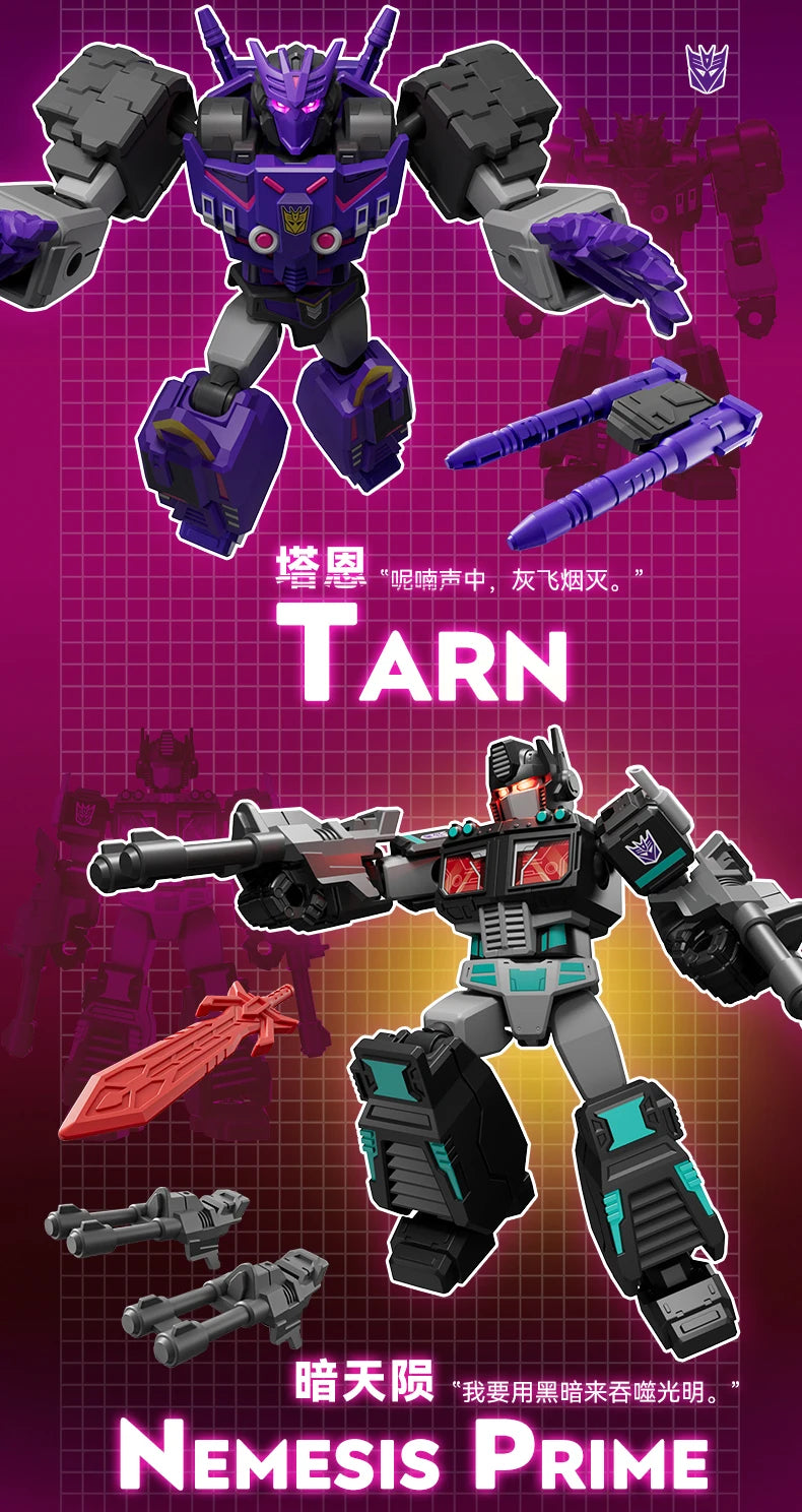 Original Transformers 40th Animation Movies Peripheral Toys Shockwave Q-Version Movable Model Figure Collection Galaxy Vol.4