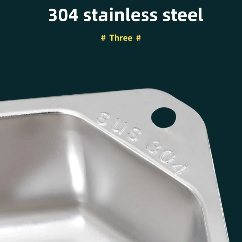 Stainless Steel Triangle Drain Basket Kitchen Sink Filter Shelf Fruit Vegetable Drainer Storage Rack Basket Bar with Suction Cup