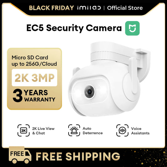 IMILAB EC5 -Smart Security System Kit, Outdoor Video Surveillance, Wireless App Control, Floodlight Camera, Wi-Fi, 2K