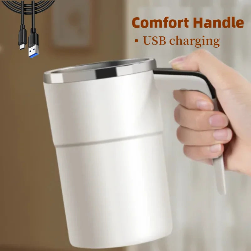 380ML Mini Electric Coffee Self Mixing Mug IP67 Waterproof Food Safe Coffee Mug USB Rechargeable Automatic Magnetic Cup For Tea