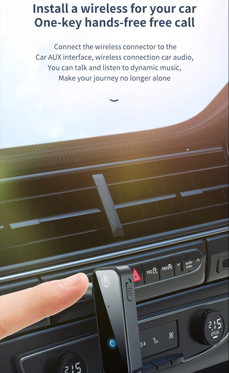 Bluetooth 5.0 Audio Receiver Transmitter Hansfree Call 3.5mm AUX Jack RCA USB Dongle Stereo Wireless Adapter For TV PC Car Kit