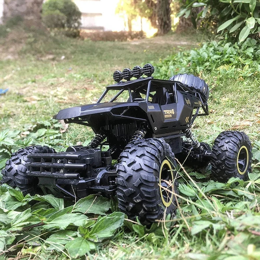 4WD Remote Control Off Road RC Car Radio Climbing Super Alloy Truck Buggy 4x4 RTR Vehicle Electric Toy for Children Kid Gift