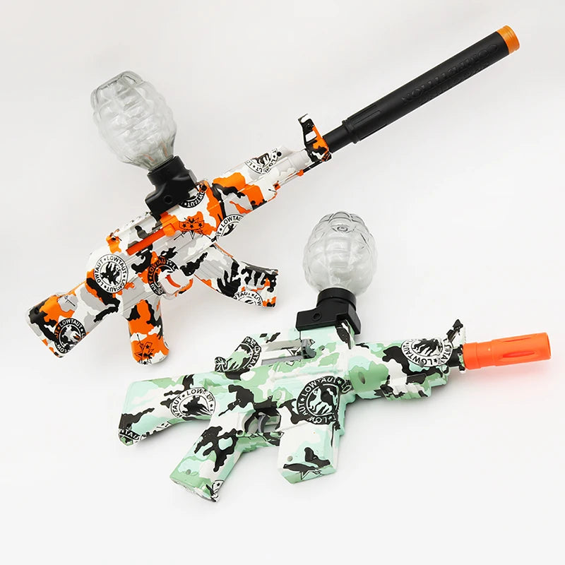Electric gel ball explosion toy, manual/automatic eco-friendly splatter ball blaster, Christmas and New Year gifts.