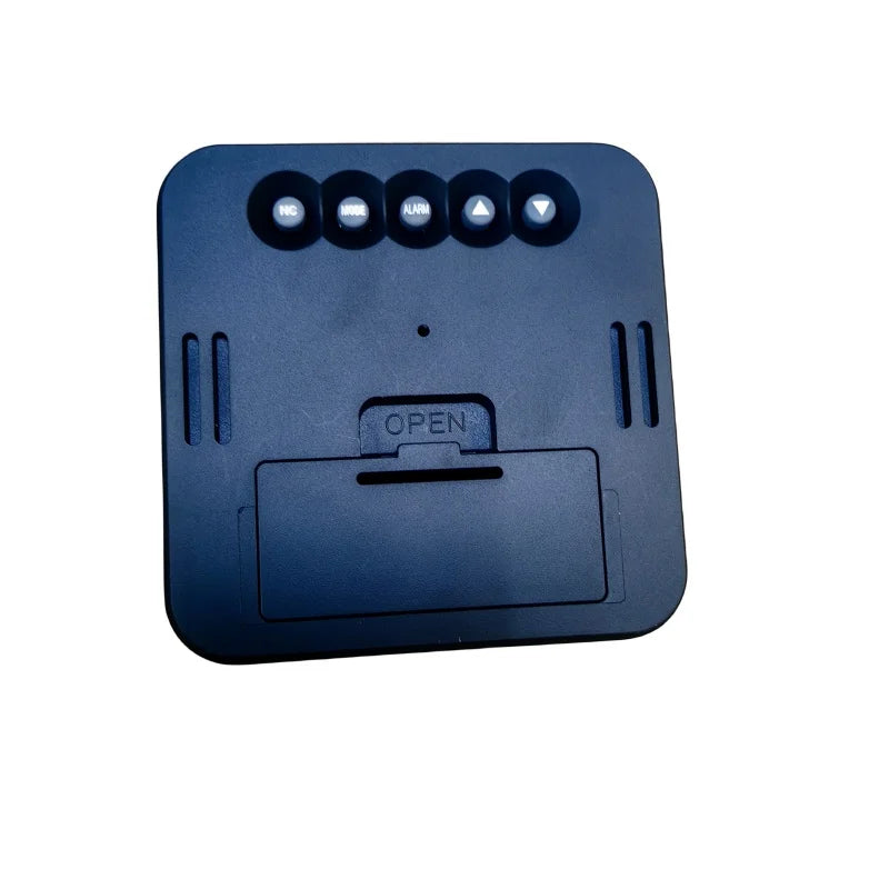 Portable Mini Digital Alarm Clock Temperature Date Week Touch Backlight Snooze Table Clock 12/24H Battery Powered LCD Clock