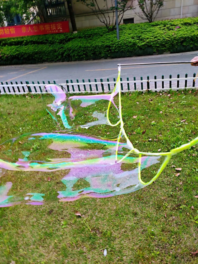 3 Style Bubble Rope Stainless Steel Giant Bubble Maker Wand Telescopic Design Bubble Party Favors Outdoor Activity for Children