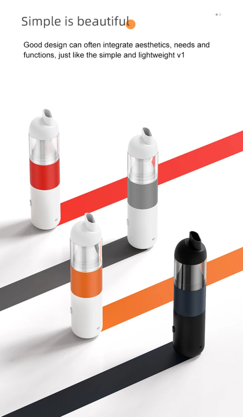 New Car Vacuum Cleaner Portable Mini Handheld Vacuum Cleaner Smart Home Car Dual-purpose Mi Wireless 20000PA Dust Catcher