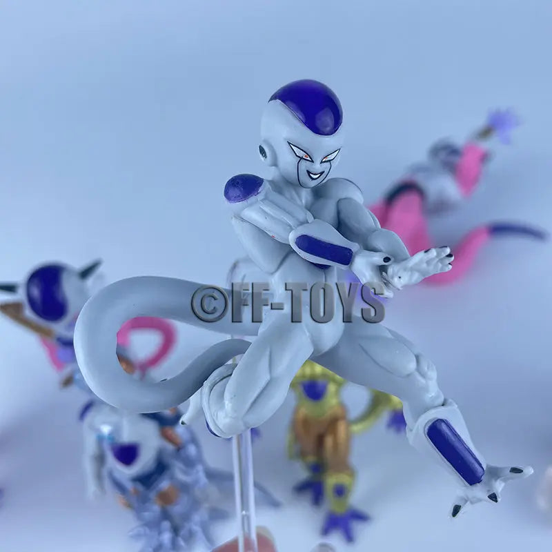 8pcs/Set Dragon Ball Z Frieza Figure Freezer Third Form Figurine PVC Action Figures Collection Model Toys Gifts