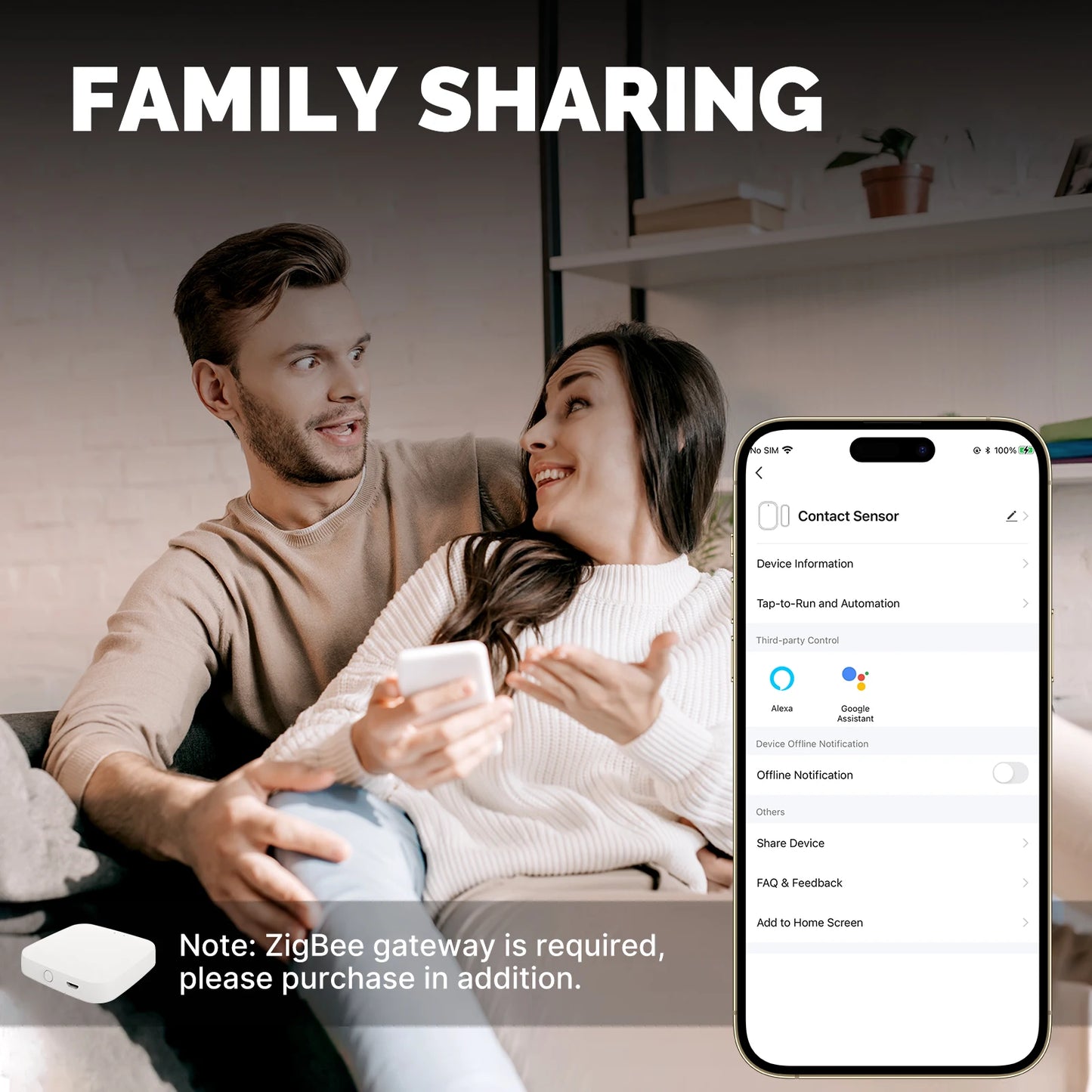 MOES Tuya ZigBee Smart Window Door Gate Sensor Detector Smart Home Security Alarm System Smart Life Tuya App Remote Control