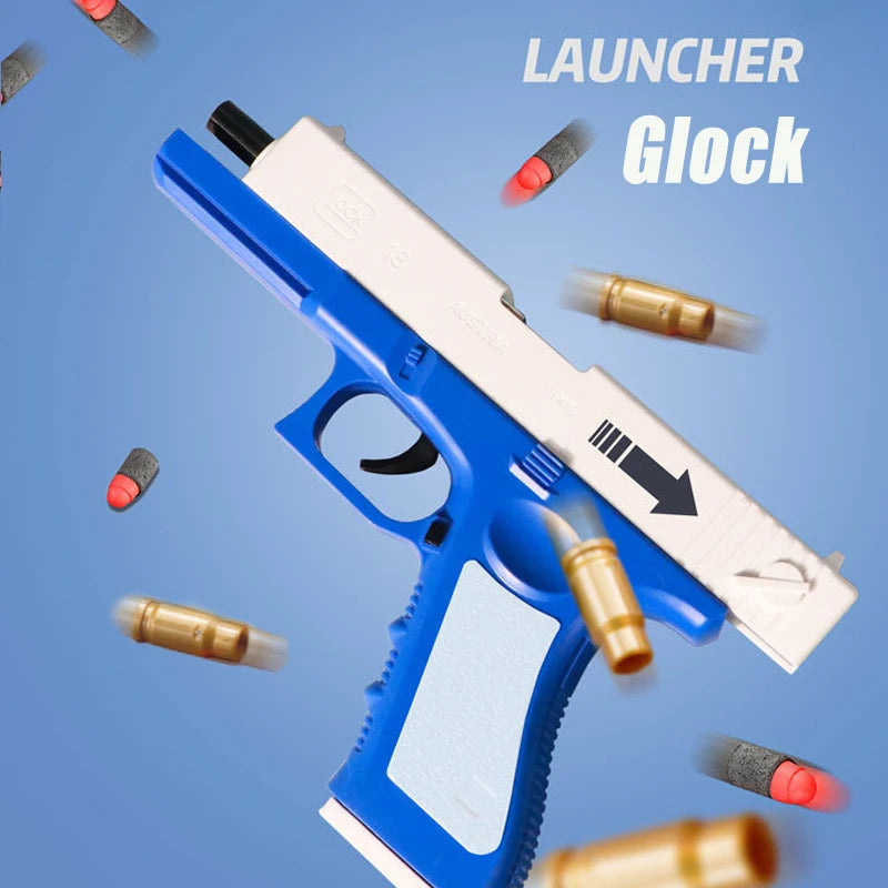 Upgrade Shell Throwing Toys Gun Ejection G17 Handgun Soft Darts Bullets Airsoft Pistol For Boys Outdoor Sports Shooting Gift
