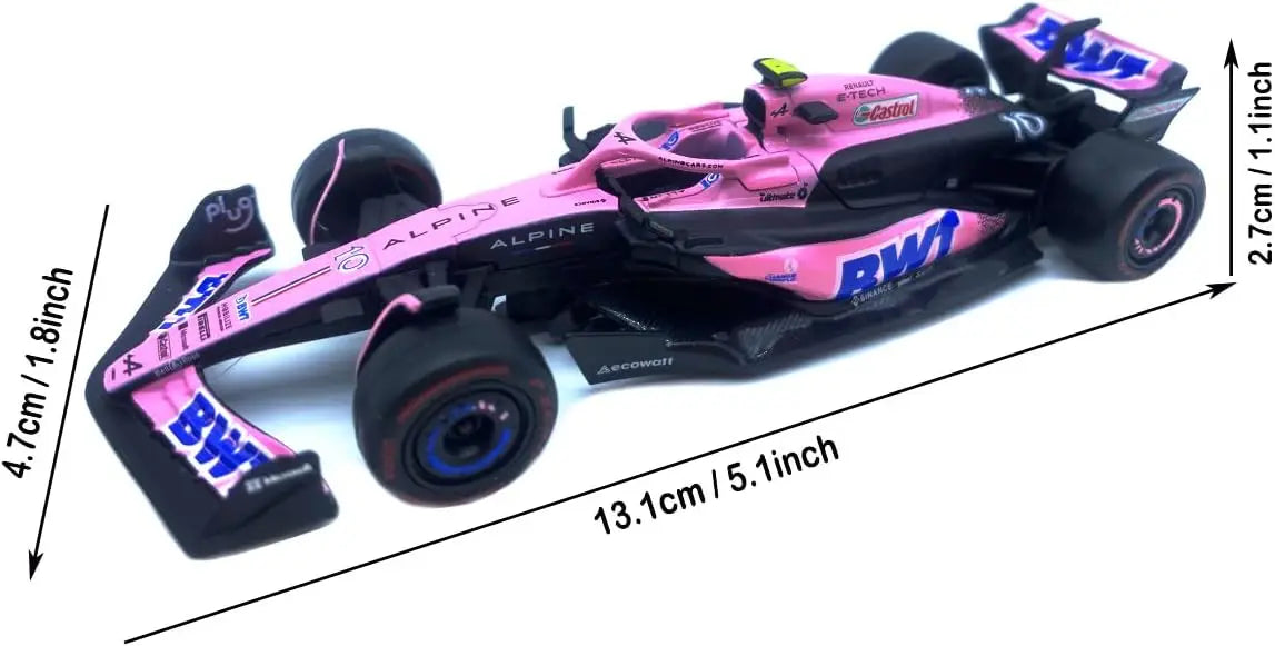 Bburago 1:43 F1 Model Car Mercedes Ferrari Redbull Racing SF23 AlpineA523 AlfaC43 Metal Diecast Verstappen Collectible Miniature