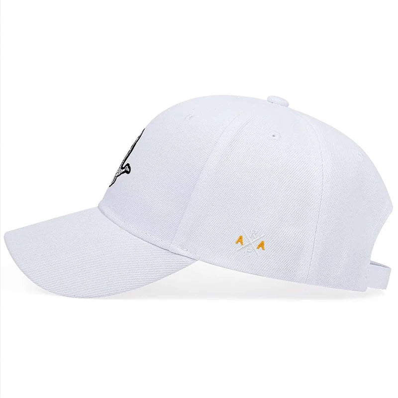 Unisex Skeleton Fingers Embroidery Baseball Caps Spring Autumn Outdoor Adjustable Casual Hats Sunscreen Hat