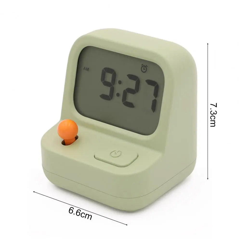 Creative Retro Mini Handheld Game Machine Alarm Clock Kids Cute Digital Clock Multi Function Coundown Snooze Desk Table Clock