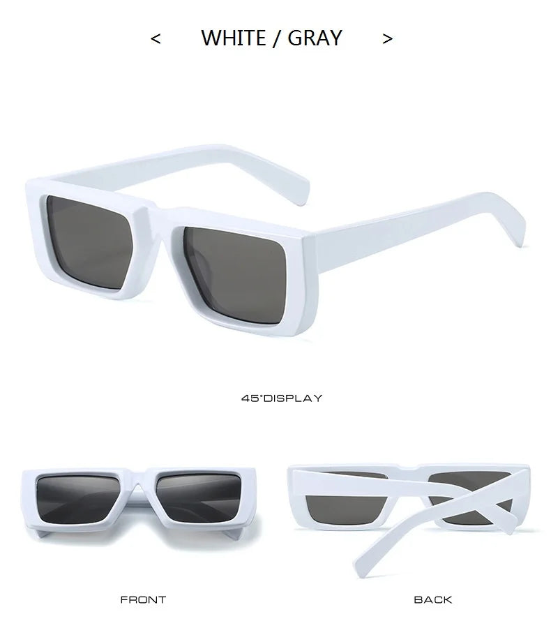 New Y2K Sunglasses for Men Women Trendy Sun Glasses Goggle Man Brand Designer Square Glasses Shades Female UV400 Eyewear