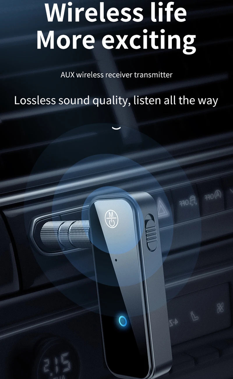 Bluetooth 5.0 Audio Receiver Transmitter Hansfree Call 3.5mm AUX Jack RCA USB Dongle Stereo Wireless Adapter For TV PC Car Kit