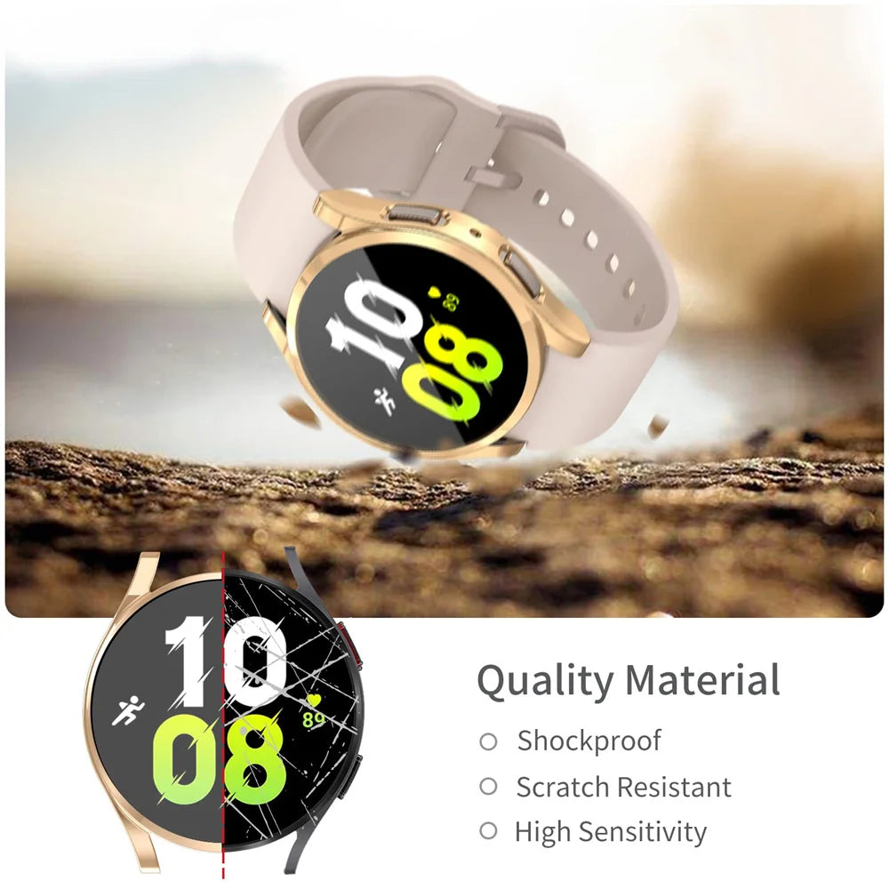 Watch Case for Samsung Galaxy Watch 4/5 40mm 44mm TPU Screen Protector All-Around Bumper Protective Cover galaxy Watch 5 4 44mm