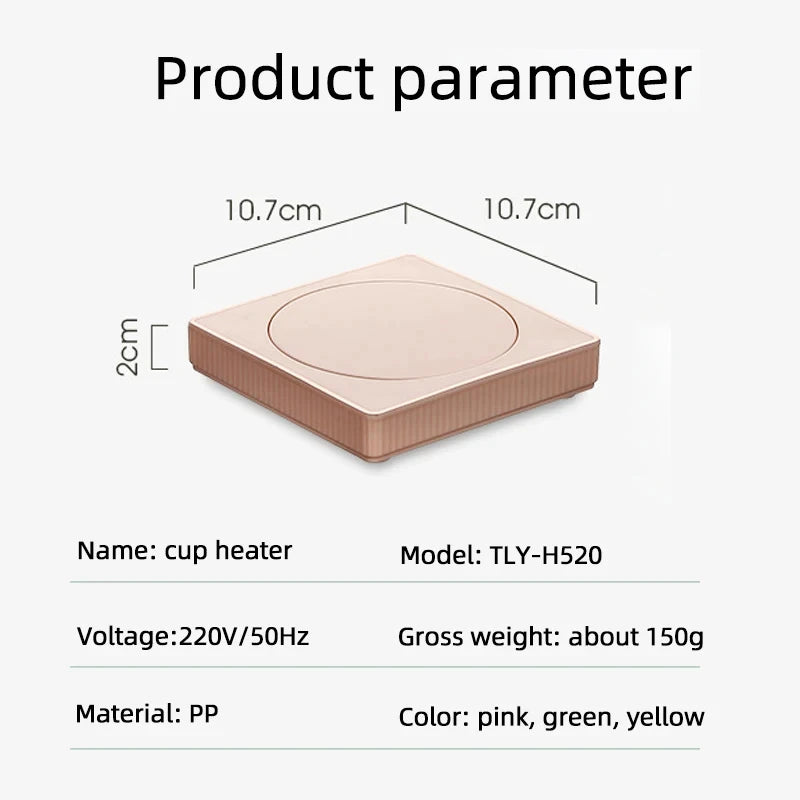 Cup Heater Mug Warmer Electric Hot Plate 55C Thermostatic Heating Pad Warm Coaster For Coffee Milk Tea Friends Gift 110V/220V