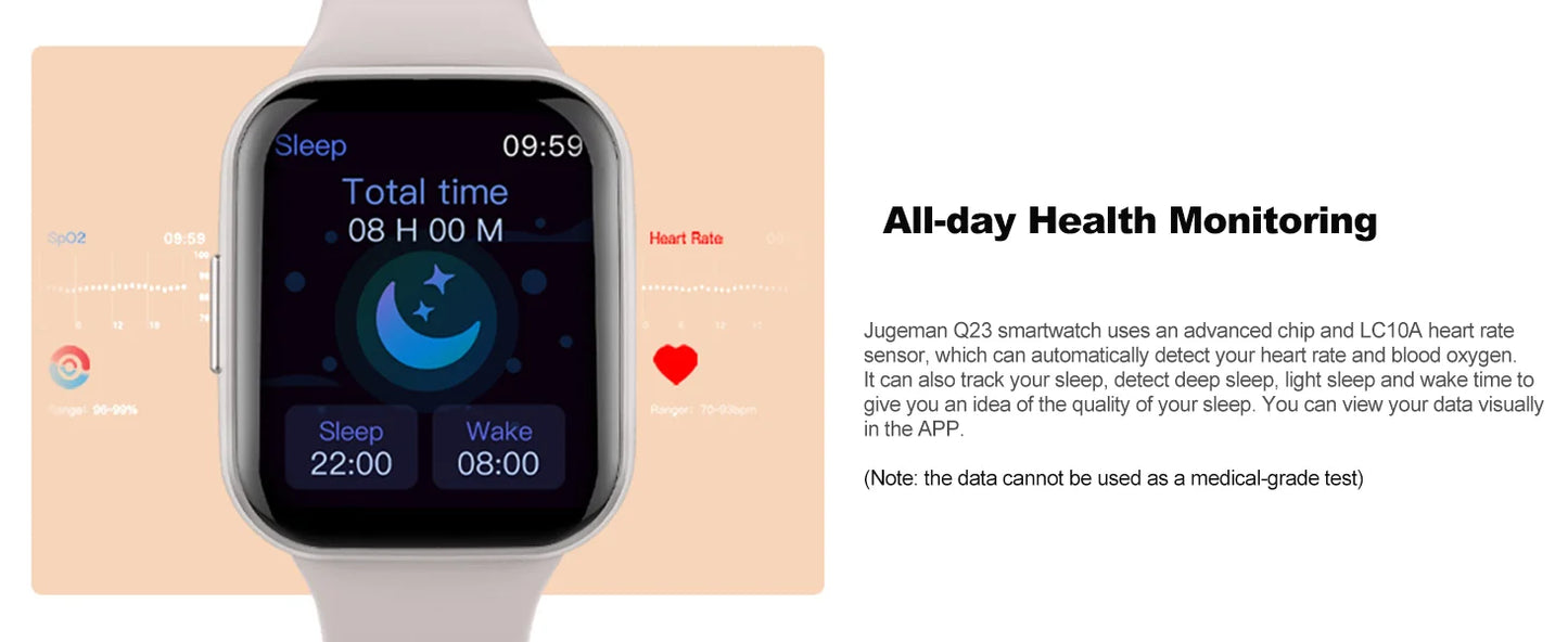 Smart Watch, Fitness Tracker Watch for Men Women, 1.69'' Touch Smartwatch Fitness Watch with Pedometer/Sleep Monitor.