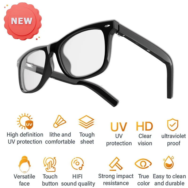 2024 G05 Smart Glasses Open Ear Music Hands-Free Calling Stereo Sound Wearable Headsets Smart Sports Anti-Blue Light Sunglasses