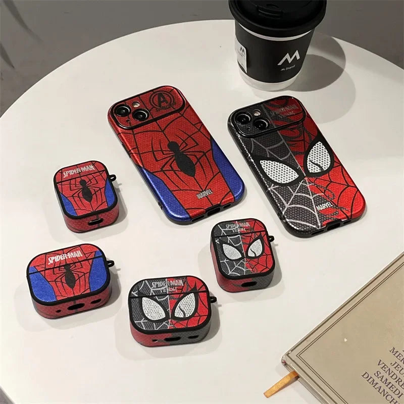 Disney Spiderman For Airpods Pro 2 Case,3D Cartoon For Airpods 3 Case,Protective TPU Leather Earphone Cover For Airpods 1/2/3