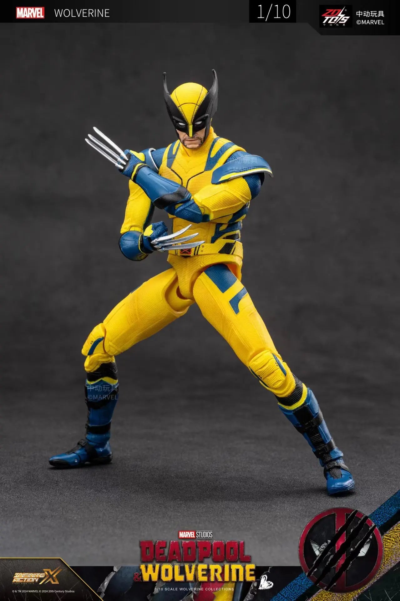 ZD Toys Deadpool & Wolverine Action figures Deadpool Boxed Wolverine  Collection Adult Action Figures Kids Toy