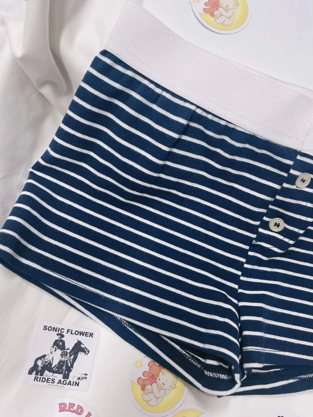 Casual Women Soft Cotton Front Buttons Shorts 2023 Summer Vintage Low Waist Female Chic Bottoms