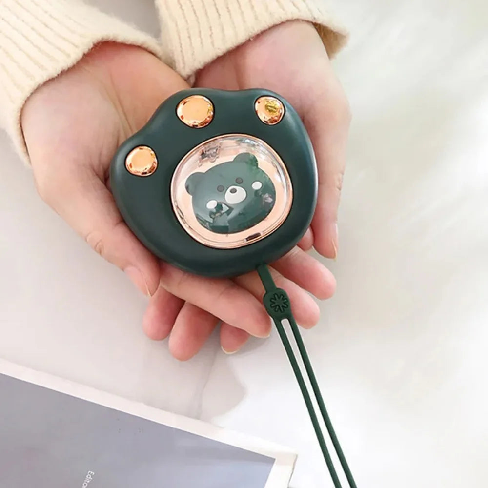 Mini Cat's Claw Hand Warmer Rechargeable Electric Heater 2 Temperatures Portable Cute Pockets Winter for Student Work USB Charge