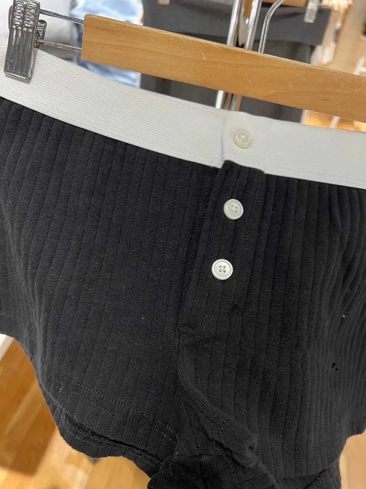Casual Women Soft Cotton Front Buttons Shorts 2023 Summer Vintage Low Waist Female Chic Bottoms