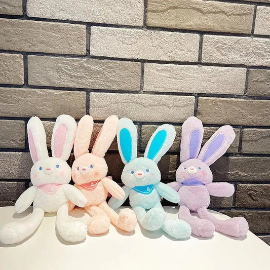 New Pulling Ears Rabbit Plush Toy Baby Toys Soft Bunny Doll Children Toys Gifts For Girls Keychain Plushies Toys For Children
