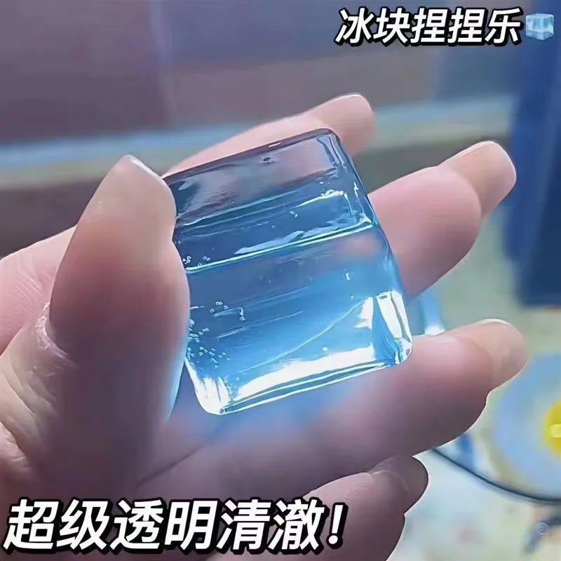 NEW Fidget Toy Mini Squishy Toys Mochi Ice Block Stress Ball Toy Kawaii Transparent Cube cat paw fish Stress Relief Squeeze Toy