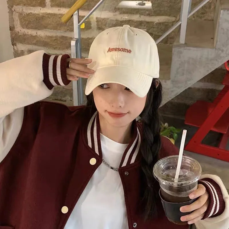Spring Autumn Awesome Boys Girls Women Baseball Caps 2023 Dropshipping Letter Embroidered Men's Women's Cap Hip Hop Snapback Hat